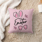 ハッピーイースター（ピンク） クッション (ブランケット)