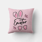 ハッピーイースター（ピンク） クッション (裏面)