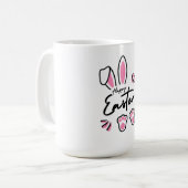 ハッピーイースター（ピンク） コーヒーマグカップ (正面左)