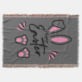 ハッピーイースター（ピンク） スローブランケット
