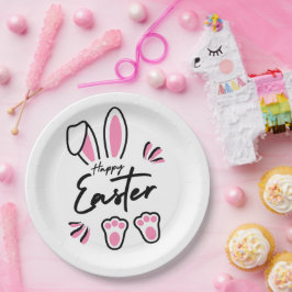ハッピーイースター（ピンク） ペーパープレート