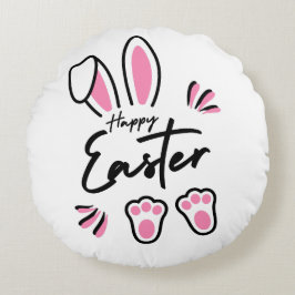 ハッピーイースター（ピンク） ラウンドクッション