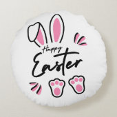 ハッピーイースター(ピンク) ラウンドクッション (裏面)