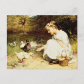 ハッピーイースター。ファインアートはがき シーズンポストカード (正面)