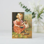 ハッピーイースター。ファインアートはがき シーズンポストカード (スタンド正面)