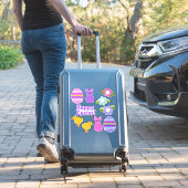 ハッピーイースター!フェイク感じ白ま澄んたはイースター シール (スーツケースインサイチュ)