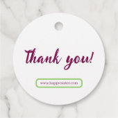 ハッピーイースター。 フェイバータグ (裏面)