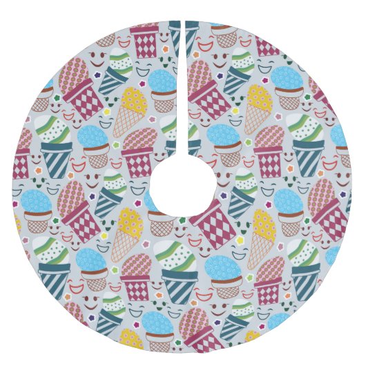 ハッピーイースター ブラッシュドポリエステルツリースカート (正面)