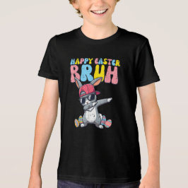 ハッピーイースター ブルー バニー ダブ ウサギ ダンス トライブレンドTシャツ