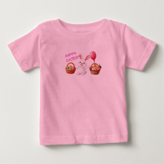 ハッピーイースター ベビーTシャツ (正面)