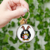 「ハッピーイースター」ペンギンバニー キーホルダー (手)