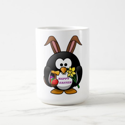 「ハッピーイースター」ペンギンバニー コーヒーマグカップ (中央)