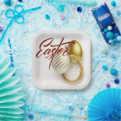 ハッピーイースター ペーパープレート (パーティー)