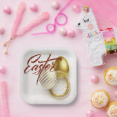 ハッピーイースター ペーパープレート (パーティー)