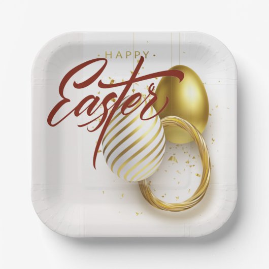 ハッピーイースター ペーパープレート (正面)