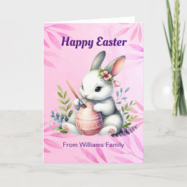 ハッピーイースター、ホワイトバ絵画ニーのイースター卵 シーズンカード