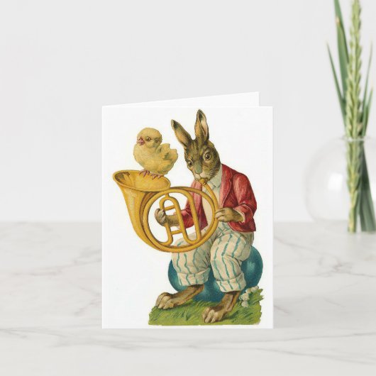 ハッピーイースター(ホーフランスのンヴィンテージ) シーズンカード (正面)