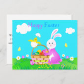 ハッピーイースター ポストカード (正面/裏面)