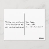 ハッピーイースター ポストカード (裏面)