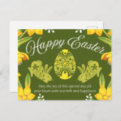 ハッピーイースター ポストカード (正面/裏面)