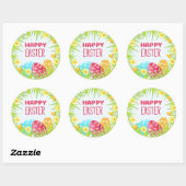 ハッピーイースター ラウンドシール (シート)