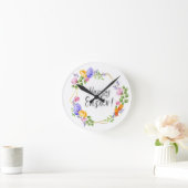 ハッピーイースター ラウンド壁時計 (ホーム)