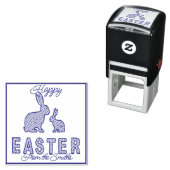 ハッピーイースター – ラビ点々のあるット セルフインキングスタンプ (インサイチュ)