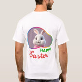 ハッピーイースター – ラブチョコレート Tシャツ (裏面)