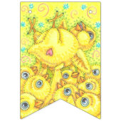 "ハッピーイースター"ロッカーシックMOSHピットパーティーバナー バンティングフラッグ (第2の旗)