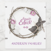 ハッピーイースター ワインラベル (シングルラベル)