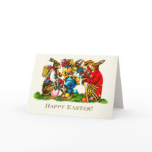 ハッピーイースター。ヴィンテージイースターウサギ