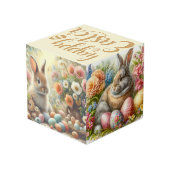 ハッピーイースター/ヴィンテージウサギ フォトキューブ (裏面アングル)