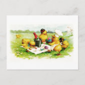 ハッピーイースター。ヴィンテージシックイースターポストカード シーズンポストカード (正面)