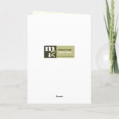 ハッピーイースター。ヴィンテージバニーとシック シーズンカード (裏面)