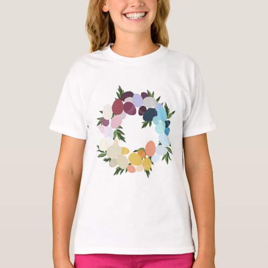 ハッピーイースター。ヴィンテージホリデー。 Tシャツ (正面)