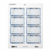 ハッピーイースター – 上空の透明なイースター卵 ラベル (フルシート)