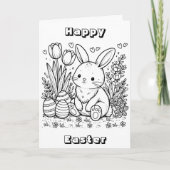 ハッピーイースター | 個人用ページの色 カード (正面)