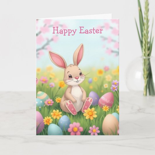 ハッピーイースター | 内側の色付けページ カード (正面)