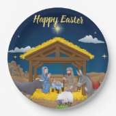 ハッピーイースター-出生 | ペーパープレート (正面)
