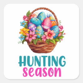 ハッピーイースター – 動物 スクエアシール