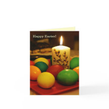 ハッピーイースター(卵とキャンドル)