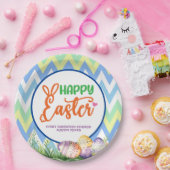 ハッピーイースター、卵狩りとポット運 ペーパープレート (パーティー)