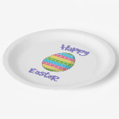 ハッピーイースター（卵） ペーパープレート (アングル)
