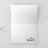 ハッピーイースター!可愛いベビーバンニー – 緑 シーズンカード (内部)