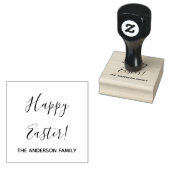 ハッピーイースター(名前) ラバースタンプ (押印)
