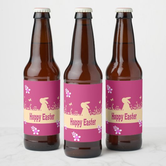 ハッピーイースター、夢うさぎ ビールラベル (ボトル)