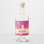 ハッピーイースター、夢うさぎ リキュールボトルラベル (正面)