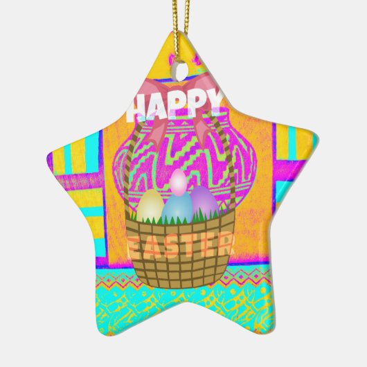 ハッピーイースター。常賛美に セラミックオーナメント (左)