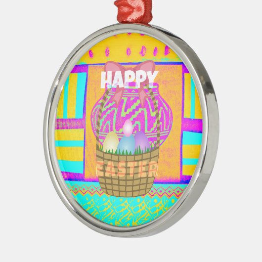 ハッピーイースター。常賛美に メタルオーナメント (左)