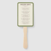 ハッピーイースター:平和と希望のヴィンテージリリー教会 ハンドファン (裏面)